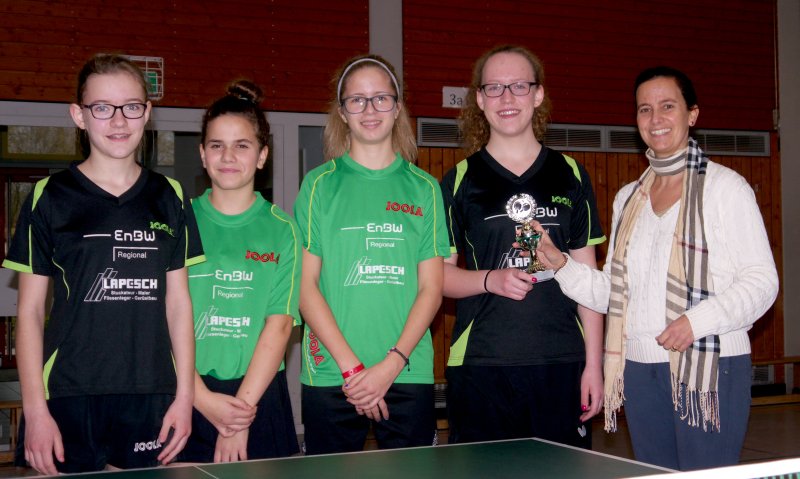 von links Selina Friederich, Felipa Pawelzik, Brit Ruprupprecht, Melisa Friedrich und Nadia Pawelzik.